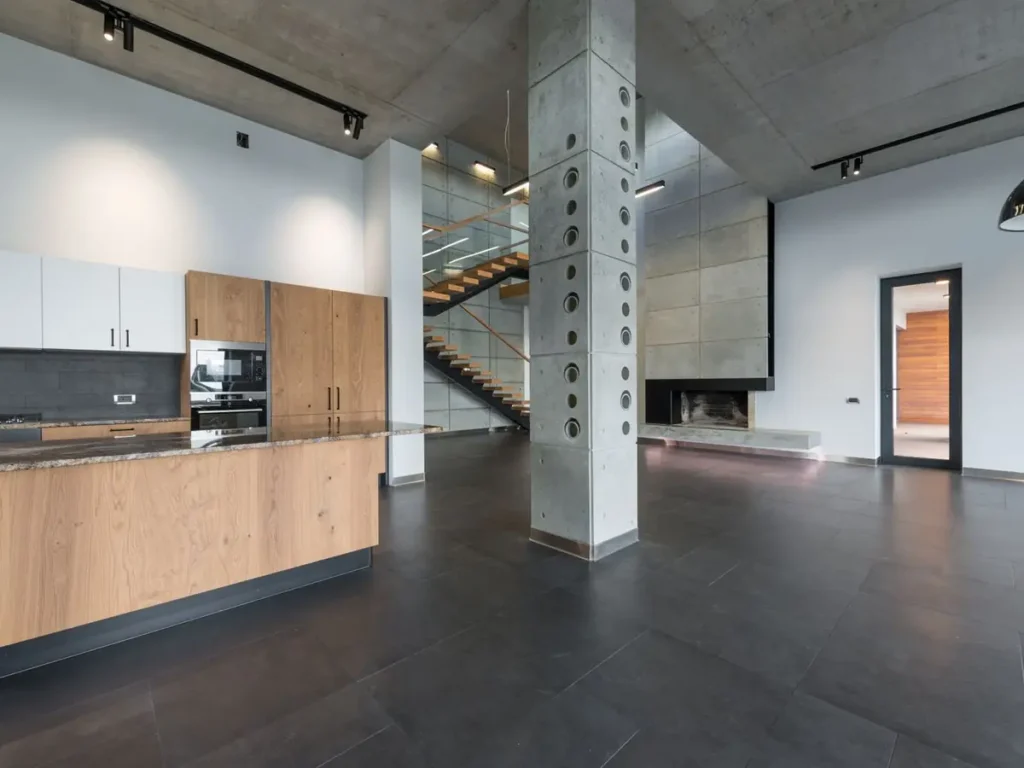 Gietvloer in een woning, voorbeeld voor Arnhem